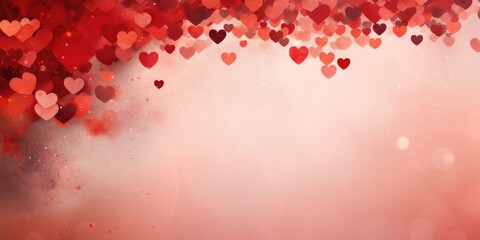 valentine day background with hearts
