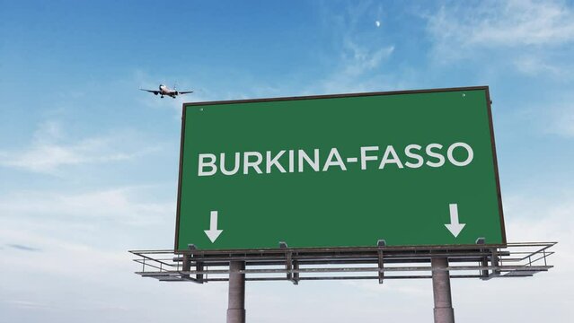 BURKINA FASO highway sign 4K 
