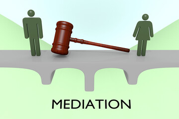 Mediation - legal concept - obrazy, fototapety, plakaty