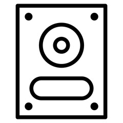 Computer hard drive icon 