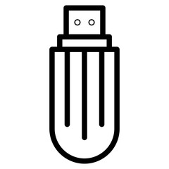 Usb Flashdisk. External Memory icon. Simple and isolated style