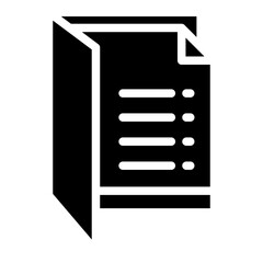 Document vector icon isolated vector graphic. Paper document page icon vector element. Agreement file symbol