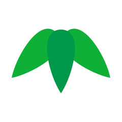 笹や竹の葉。フラットなベクターイラスト。
Bamboo leaves. Flat designed vector illustration.