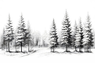 Obraz premium christmas tree decorations, santa claus with gifts, snowman in the snow, christmas gift boxes