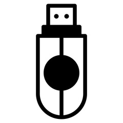 Usb Flashdisk. External Memory icon. Simple and isolated style