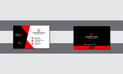 Standard business card visiting card name card design.Vector
