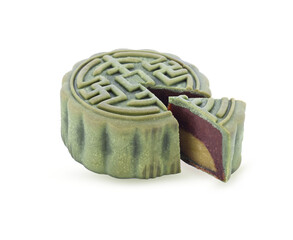mooncake isolated on transparent.