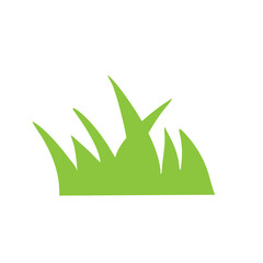 Green grass flat icon