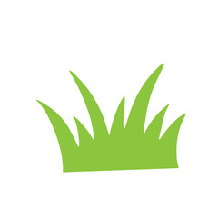 Fototapeta na wymiar Green grass flat icon