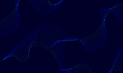 Abstract lines background with blue curves.