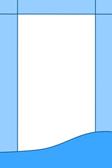 blue background with frame