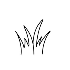 doodle grass illustration