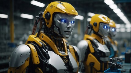 Future Unveiled: Humanoid Robots Poised for Production in the Heart of a Modern Manufacturing Plant
