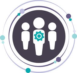 Intermediary illustration graphic icon symbol transparent background