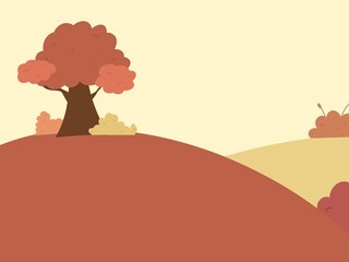 Naklejka premium tree in the desert