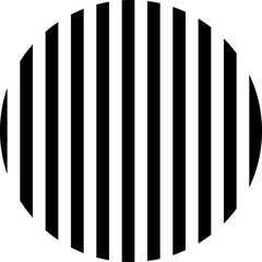 太いストライプ背景円フレーム