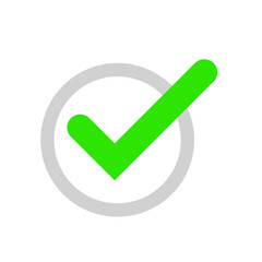 Check Mark Button icon vector