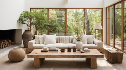 Stylish Interior Design, 3D Render, 3D Illustration