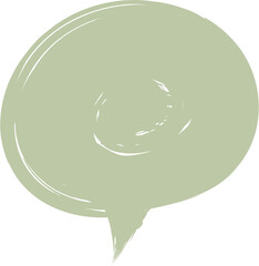 Colorful pastel green color speech bubble balloon icon sticker memo keyword planner text box banner, flat png transparent element design