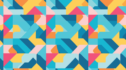 abstract colorful geometric seamless pattern background