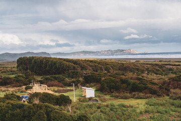 Fototapeta na wymiar view of the countryside on the island of chiloe