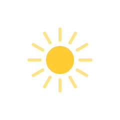 sun icon with sunlight 