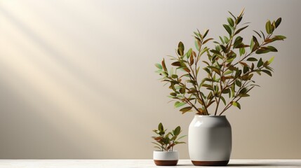 Natural Elegance: Enhance Your Home with Beautiful Indoor Plants & Stylish Decor, generative AI