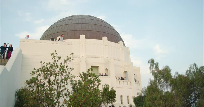 Visitors at Griffith Observatory, Los Angeles, USA