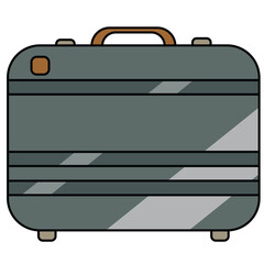 hardcase business worker fashion vector illustration