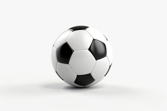 A soccer ball isolated on a white background