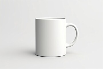 Fototapeta premium White mug isolated on a plain background