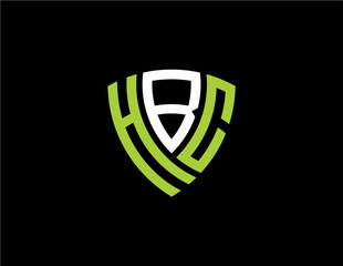 hbc creative letter logo design vector icon illustration