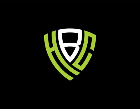 hbc creative letter logo design vector icon illustration