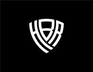 HBR creative letter logo design vector icon illustration