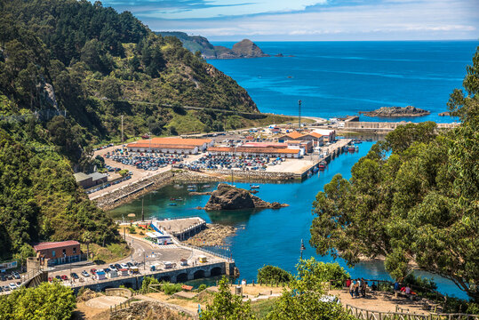 Cudillero en Asturias, Espa&ntilde;a