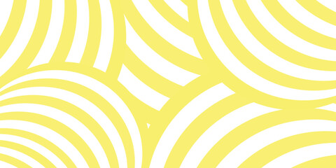 Yellow instant noodle, pasta and spaghetti texture with geometric wavy lines. 