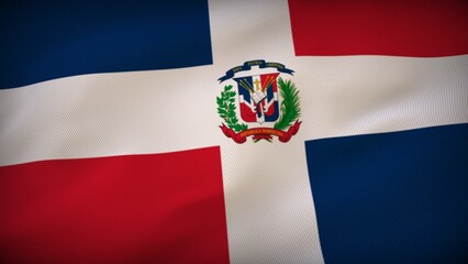 Dominican Republic The Flag's Embrace: Strength in Unity