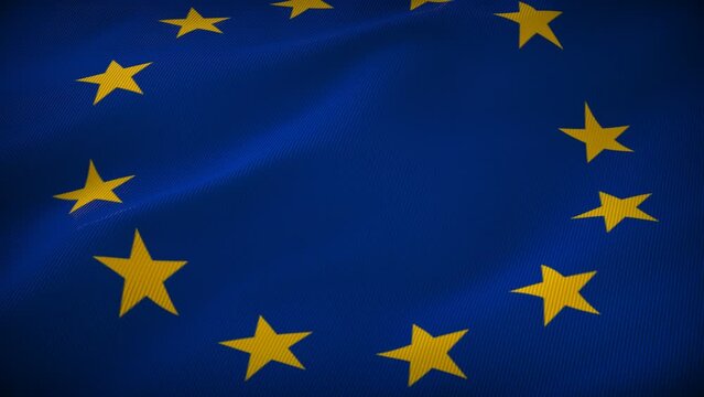 Europe Flag Reflection: Mirror of the Nation