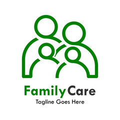 Family care logo template illustration