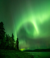Northern Lights and a Lake