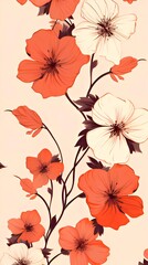 seamless floral background | Generative AI