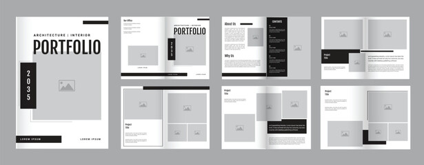 Architecture Design Portfolio Template, Architecture interior portfolio