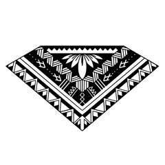 Stingray polynesian tattoo design. Aboriginal samoan style. illustration EPS10 - obrazy, fototapety, plakaty