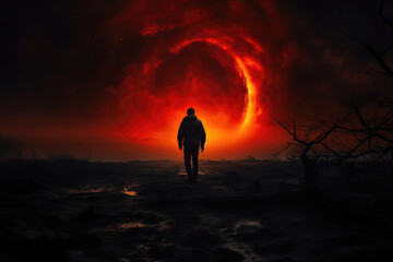 Obraz premium Realm of Shadows: Cosmic Secrets Revealed