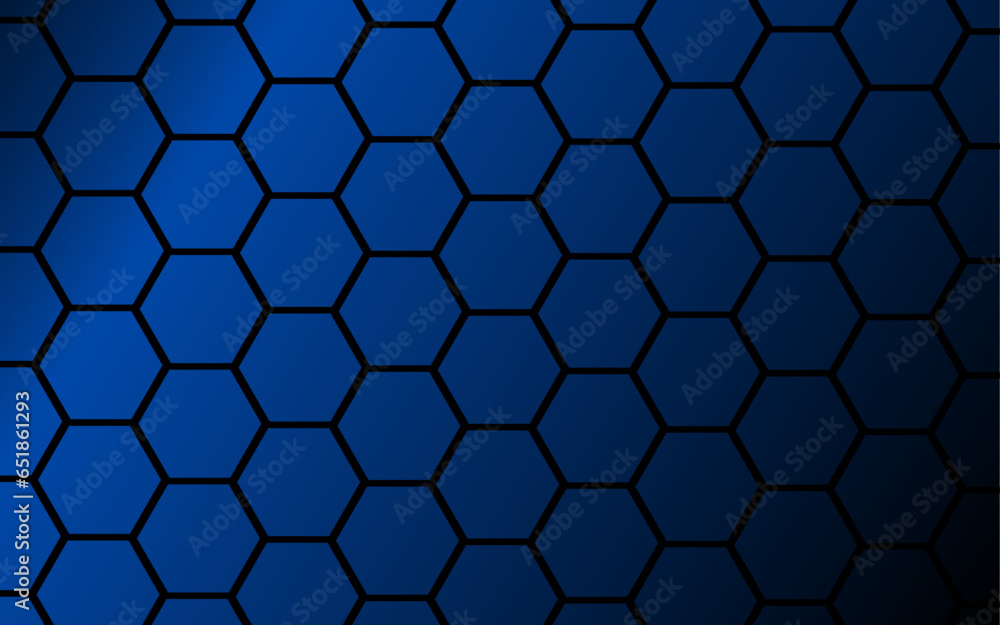 Poster abstract blue background polygonal geomatric shape modern concept black gradient tech background web