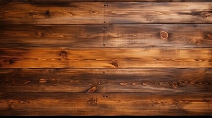 Fototapeta premium Wooden Table Texture Brown Planks as Background Top View