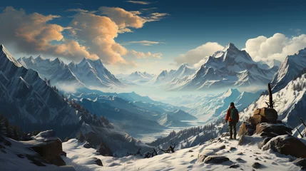 Poster Panoramaaussicht im Winter © PhotoArtBC
