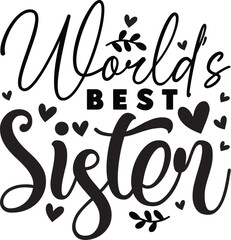 Sister Quotes SVG Design