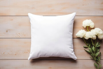 White blank pillow, pillow mock up 