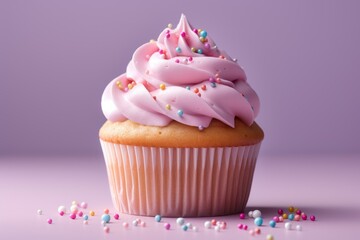 Delicious cupcake beautifully decorated.